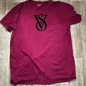 Victoria's Secret Pink Tee with Black Logo